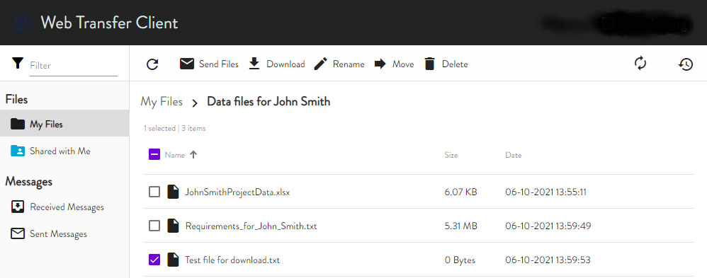 Download Select Files